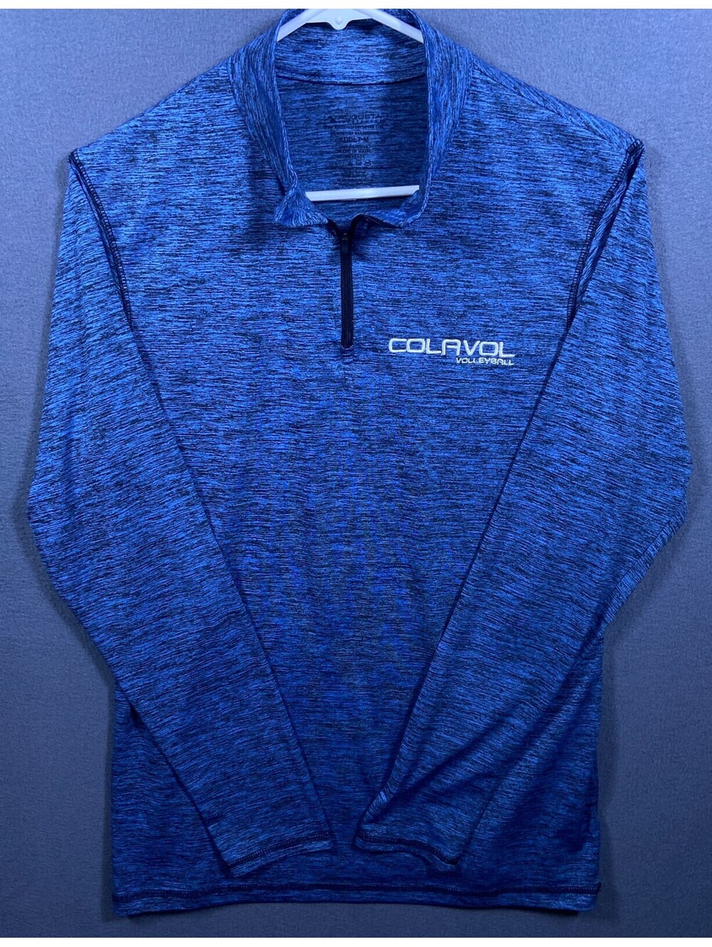 Augusta Sportswear Colavol Volleyball Long Sleeve Quarter Zip Shirt Adult Medium